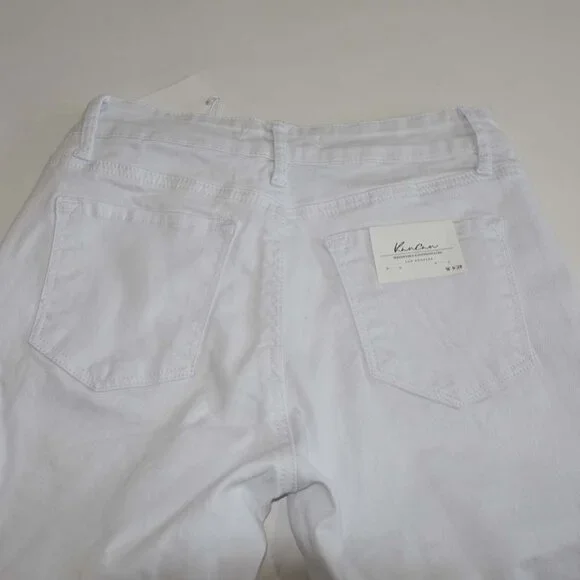 KanCan Women's Katherine Mid Rise Super Skinny Jeans Size 9 / 28 NWT White Denim - Picture 7 of 8